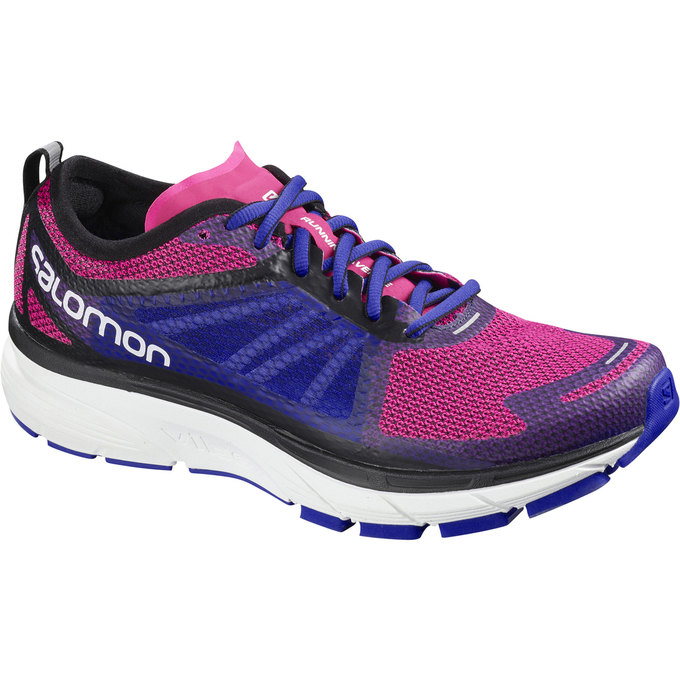 Salomon Singapore Womens Running Shoes - SONIC RA W Pink/Blue | 54983-VWJZ